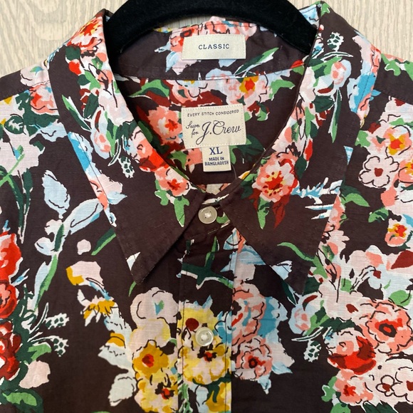 J. Crew Floral Print Shirt - Picture 3 of 4